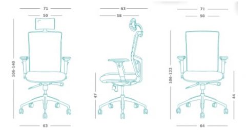 Kancelarijska stolica L295
